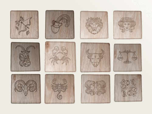 Ambachtelijke Houten Onderzetters