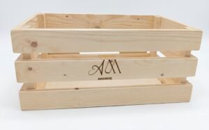 Borrelkist – Blank & Graveerbaar groot en klein logo