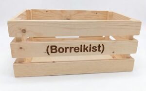 Borrelkist – Blank & Graveerbaar groot teksten
