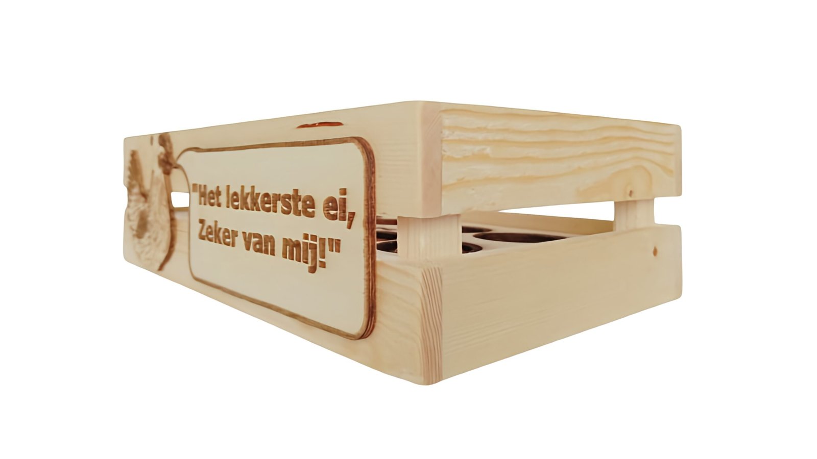 verse eieren houten kist landelijke decoratie